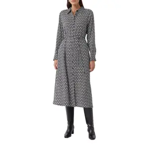 Long Graphic Print Shirt Dress Women COMMA image-2