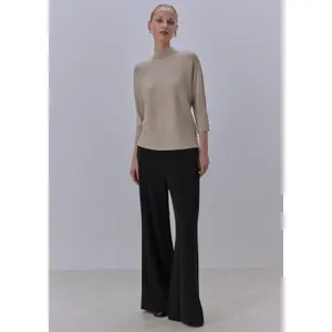 3/4 Sleeve Batwing Knitted High Neck Jumper Women COMMA image-2