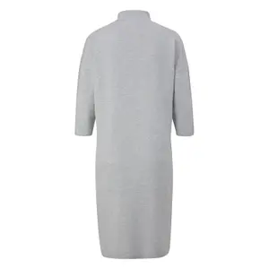 Short Viscose Knit Dress with High Collar and 3/4 Sleeves for Women COMMA image-1
