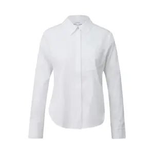 Women's Cotton Blend Shirt with Hidden Button Placket COMMA image-0