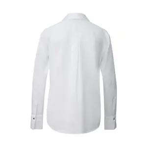 Women's Cotton Blend Shirt with Hidden Button Placket COMMA image-1