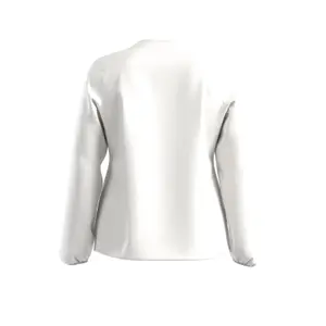 Women's Long Sleeve Satin Cotton Blouse with Ruched Details COMMA image-1