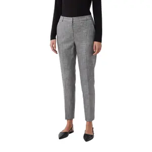 Women's suit Trousers COMMA Melierte image-2