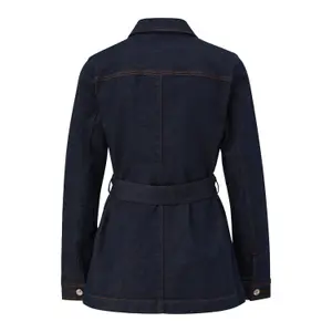 Women's Denim Jacket with Belt COMMA image-1