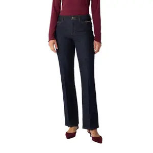 Women's Mid-Rise Flare Jeans COMMA image-2