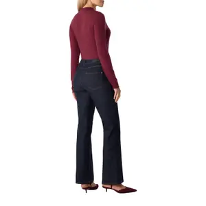 Women's Mid-Rise Flare Jeans COMMA image-5