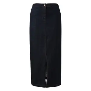 Women’s Long Denim Skirt with Chain Detail COMMA image-0