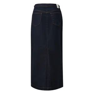 Women’s Long Denim Skirt with Chain Detail COMMA image-1