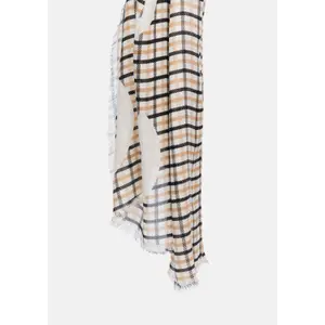 Fringed Patterned Scarf for Women COMMA image-5