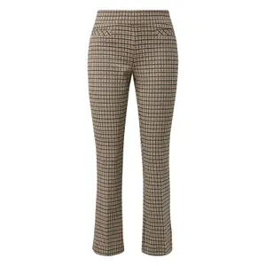 Women's Mid-Rise Fitted Flare Crop Trousers COMMA image-0