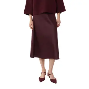 Satin Skirt for Women COMMA Midi image-2