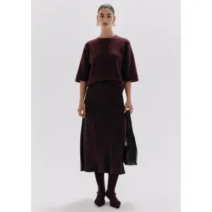 Satin Skirt for Women COMMA Midi image-6