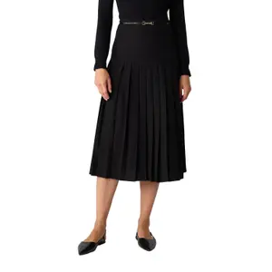Pleated skirt for women COMMA Midi image-2