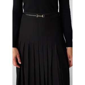Pleated skirt for women COMMA Midi image-3