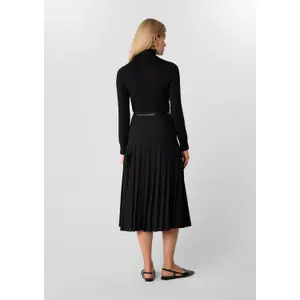 Pleated skirt for women COMMA Midi image-4