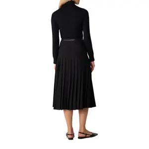Pleated skirt for women COMMA Midi image-5