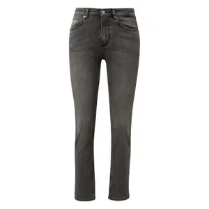 Mid-Rise Stretch Slim Jeans for Women COMMA image-0