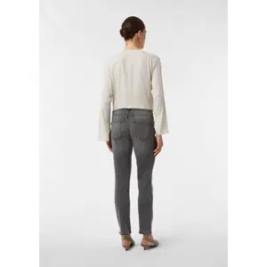 Mid-Rise Stretch Slim Jeans for Women COMMA image-4