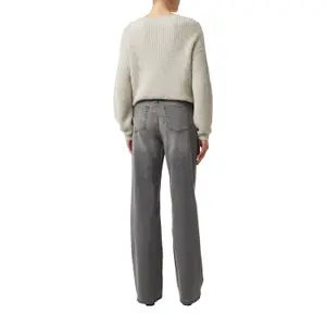 Women's Stretchy Wide Leg Jeans with Relaxed Wash COMMA image-5