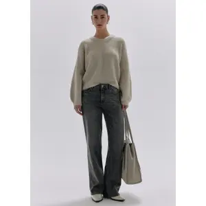 Women's Stretchy Wide Leg Jeans with Relaxed Wash COMMA image-6