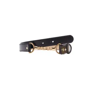 Leather Belt with Chain Detail Women COMMA image-1