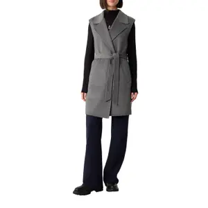 Women’s Sleeveless Coat with Notched Lapel COMMA image-2