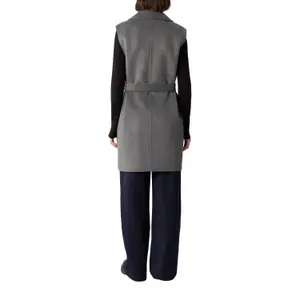 Women’s Sleeveless Coat with Notched Lapel COMMA image-5