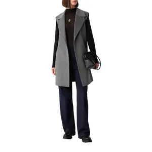 Women’s Sleeveless Coat with Notched Lapel COMMA image-6