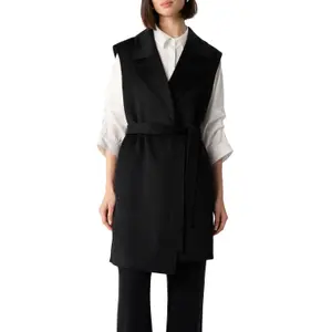 Women’s Sleeveless Coat with Notched Lapel COMMA image-2