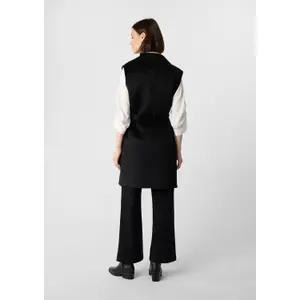 Women’s Sleeveless Coat with Notched Lapel COMMA image-4