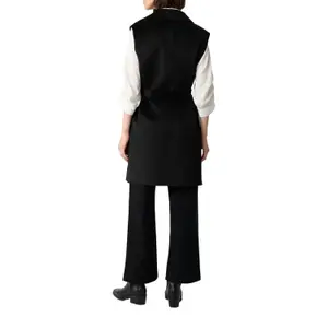 Women’s Sleeveless Coat with Notched Lapel COMMA image-5