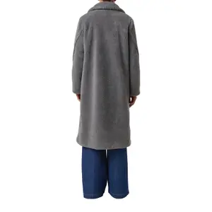 Sophisticated Double-Breasted Polyester Tailored Coat for Women COMMA image-5