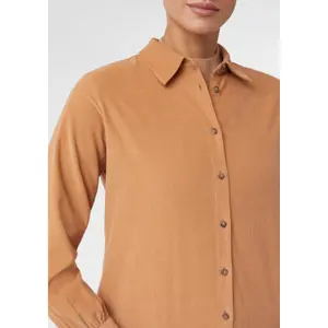 Fine Corduroy Long Sleeve Shirt Women COMMA image-3