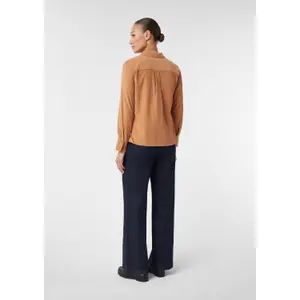 Fine Corduroy Long Sleeve Shirt Women COMMA image-4