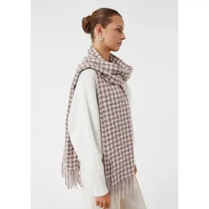 Fringed Scarf with Color Interlacing for Women COMMA image-3
