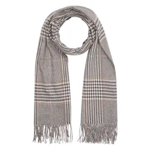 Fringed Scarf with Color Interlacing for Women COMMA image-0
