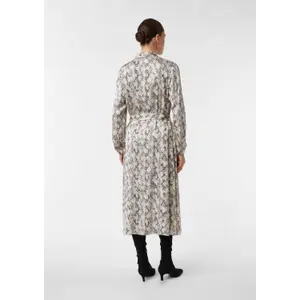 Women's Relaxed Fit Midi Shirt Dress with Long Sleeves and Elasticated Cuffs COMMA image-4