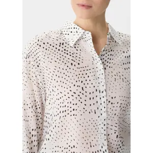 Women's Long Sleeve Printed All-Over Ramie Blouse COMMA image-3