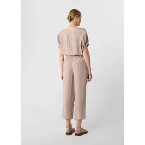 Women's Elastic Waist Fluid Short Trousers with Tied Belt COMMA image-4