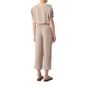 Women's Elastic Waist Fluid Short Trousers with Tied Belt COMMA image-5