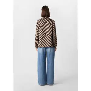 Women's Long Sleeve Satin Viscose Blouse with All-Over Print COMMA image-2