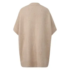 Women's Buttoned Closure Poncho COMMA image-1