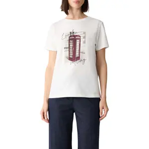 Women's Artistic Pattern T-Shirt COMMA image-2
