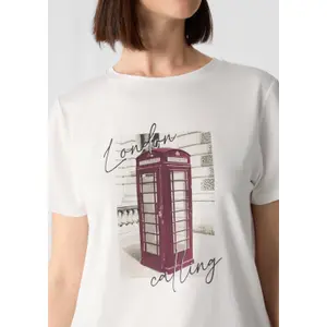 Women's Artistic Pattern T-Shirt COMMA image-3