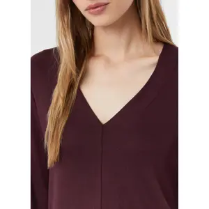 Women's Long Sleeve V-Neck Jersey T-Shirt COMMA image-3