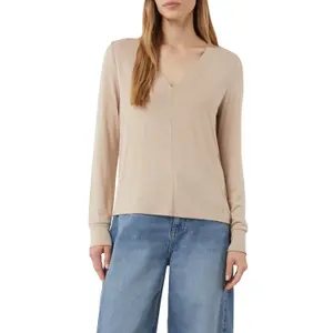 Women's Long Sleeve V-Neck Jersey T-Shirt COMMA image-2
