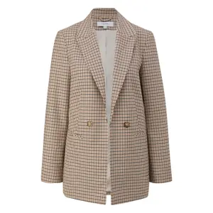 Modern Checked Blazer Women COMMA image-0