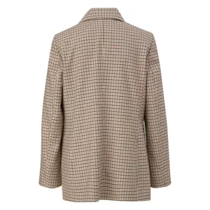 Modern Checked Blazer Women COMMA image-1