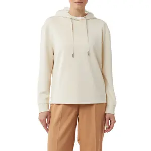 Women's Oversized Scuba Fabric Hoodie COMMA image-2