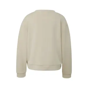 3D Raised Appliqué Sweatshirt with Round Neck for Women COMMA image-1